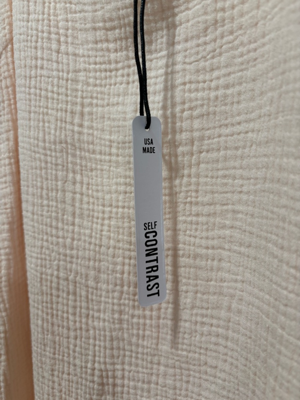 NWT Self Contrast Midi Dress Blush Pink - Picture 2 of 7